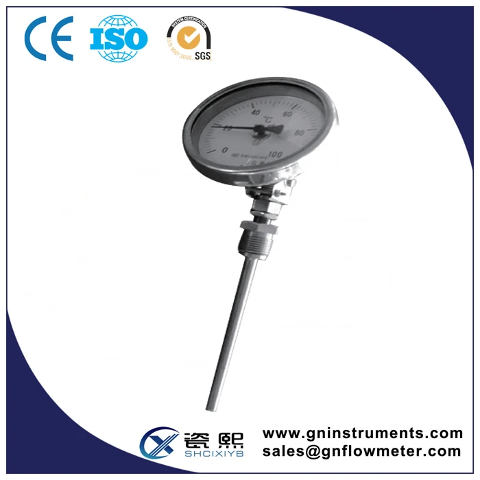 Thermocouple with right angle elbow