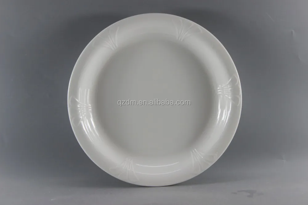 Food Grade Melamine Hotel Dinnerware Plastic Round Dish 12"