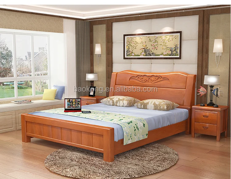 Full Size Wooden Bed With Storage Drawers Buy King Size Bed With