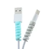Wholesale spiral cable protector colorful cable protector spring for phone