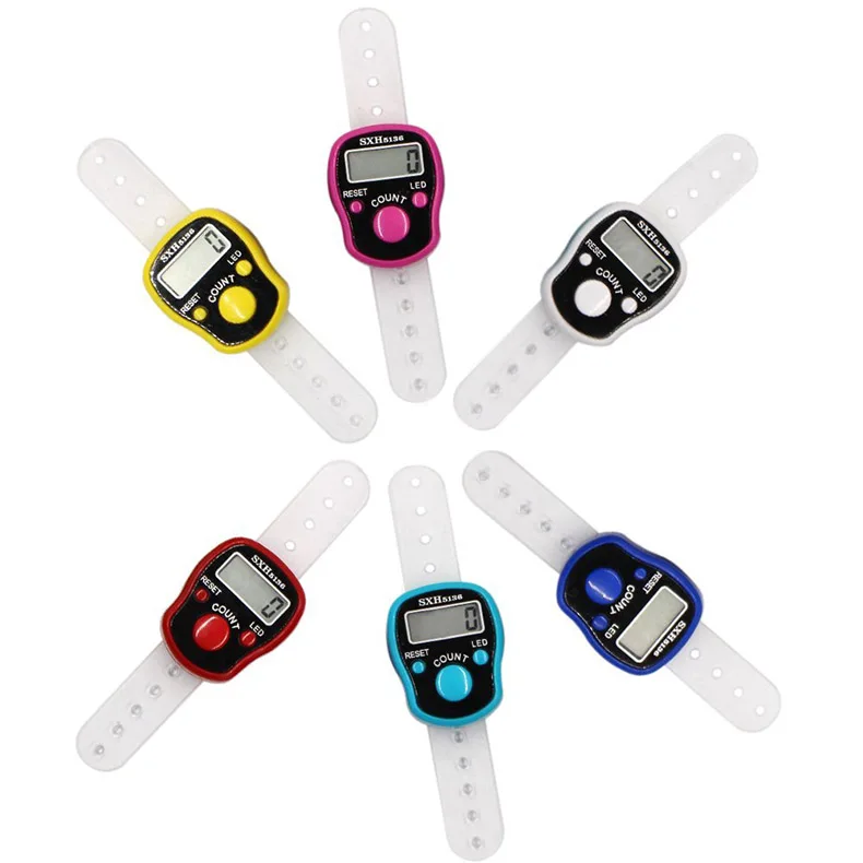 Box 5 digits LED muslim tally counter finger ring hand tally counter tasbih
