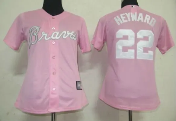 pink braves jersey