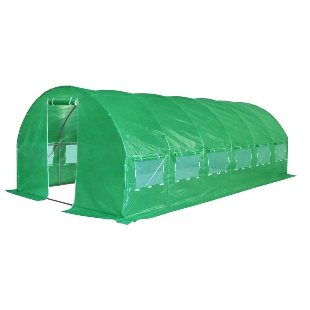 Polytunnel Galvanised Frame 6m X 3m Greenhouse Pollytunnel Garden ...