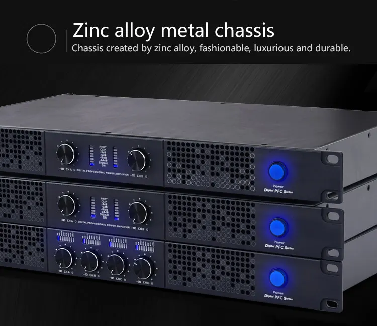 Hq15 Amplifier Class D Professional 1u 2x1500w Audio Power Amplifier