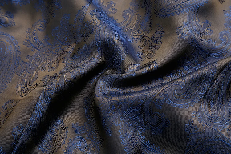 Wholesale Polyester Black Dark Blue Pants Suits Royal Blue Double-Breasted Men Suit