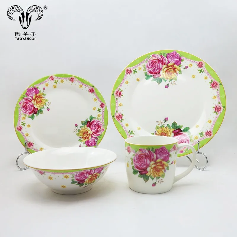 16pcs Porcelain Turkish Dinnerware Set,Porcelain Dinnerware Set With