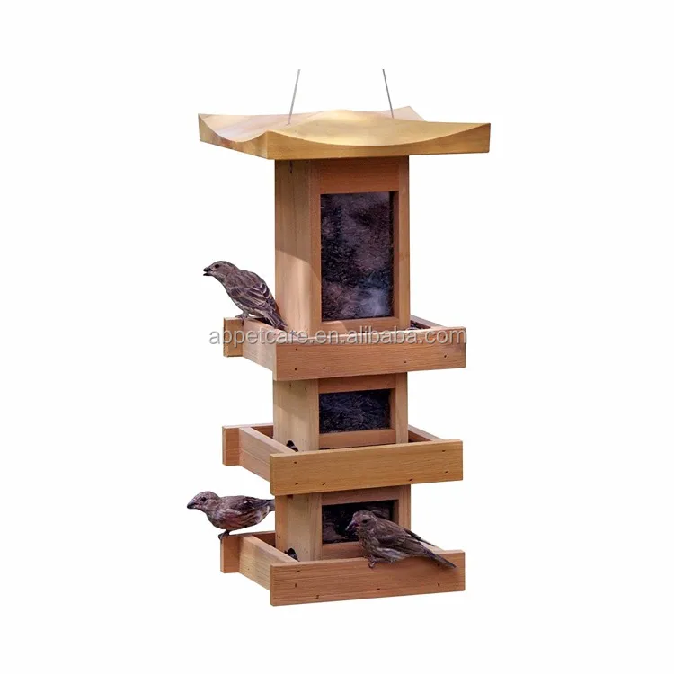Beautiful Design Pagoda Bird Feeder 3level,Cedar Buy Beautiful