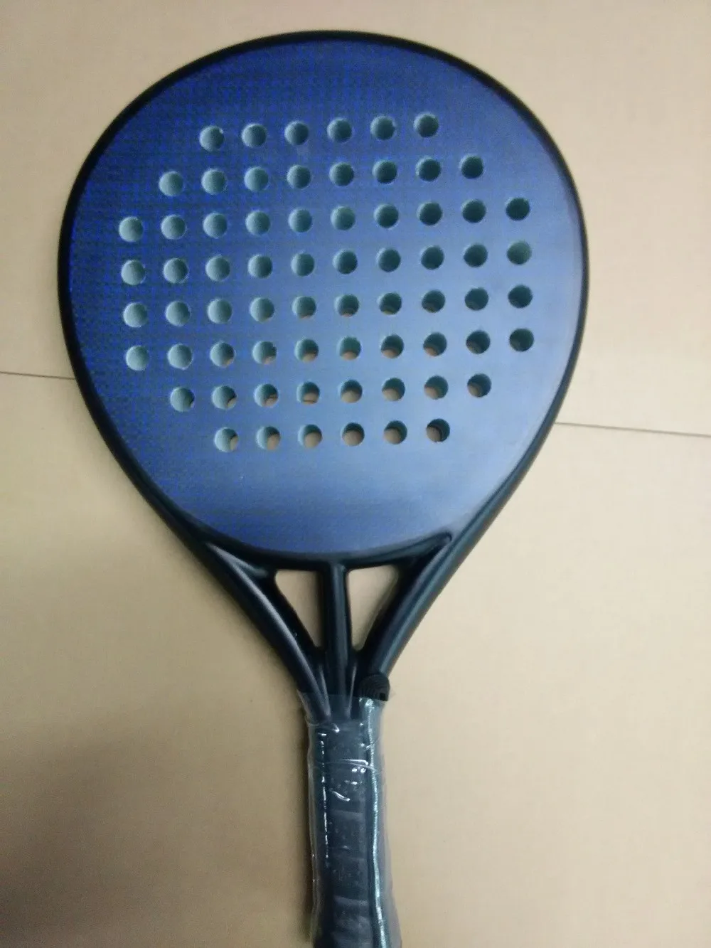100% Carbon Fibre Wooden Beach Tennis Racket Sets 38mm Paddle Racket ...