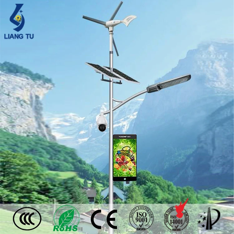 camera smart solar street light