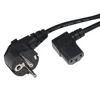 European CEE7/7 schuko VDE right angle C13 90 degree EU Plug ac extension Power Cord plug