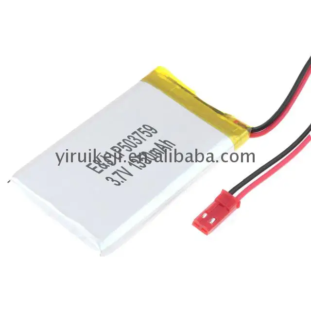 3.7v 1350mah Lithium Rechargeable Polymer Battery 503759 Liion Polymer