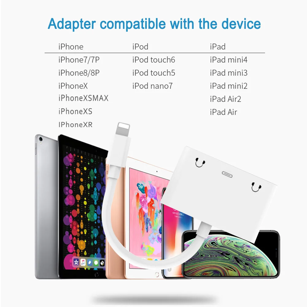 Lighting To 3.5 Mm Headphone Jack Adapter Aux Audio Adapter For Iphone