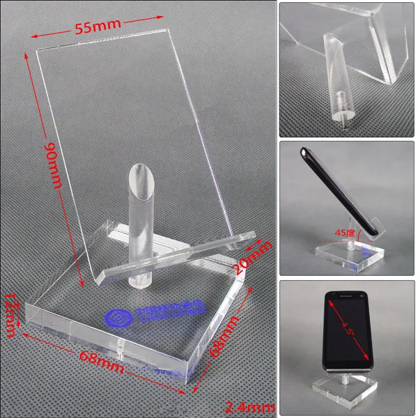 Clear Acrylic Mobile Phone Displaying Buy Desktop Cell Phone Holder