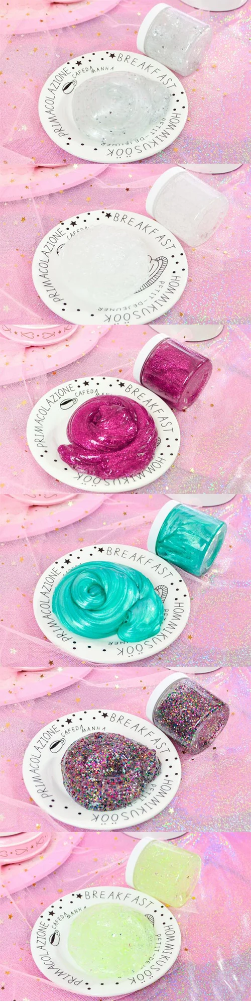 空のスライム収納容器蓋とラベル付きの透明なスライムジャー Bpaフリー素材 Buy スライム瓶 スライム容器 Diyスライム瓶 Product On Alibaba Com