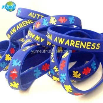 Child Youth Size Autism Awareness Silicone Wristband Bracelets Child Youth Size Autism Awareness Silicone Wristband Bracelets