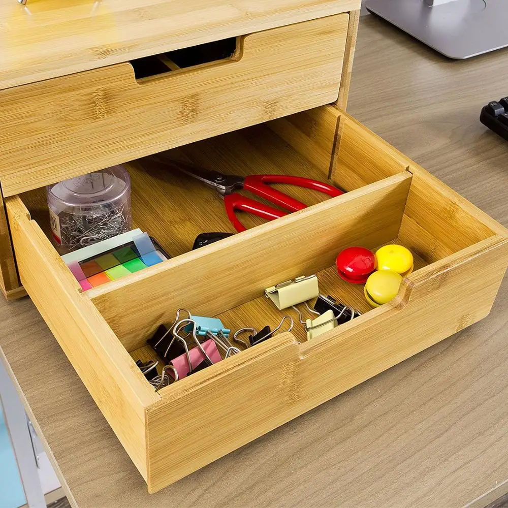 Bamboo Coffee Machine Stand And Coffee Pod Capsule Teabags Box Holder