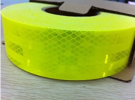 Neon Yellow Reflective Safety Tape - 2x150' Warning Decal For Trucks, RVs, Boats