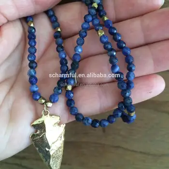 lapis lazuli stone necklace