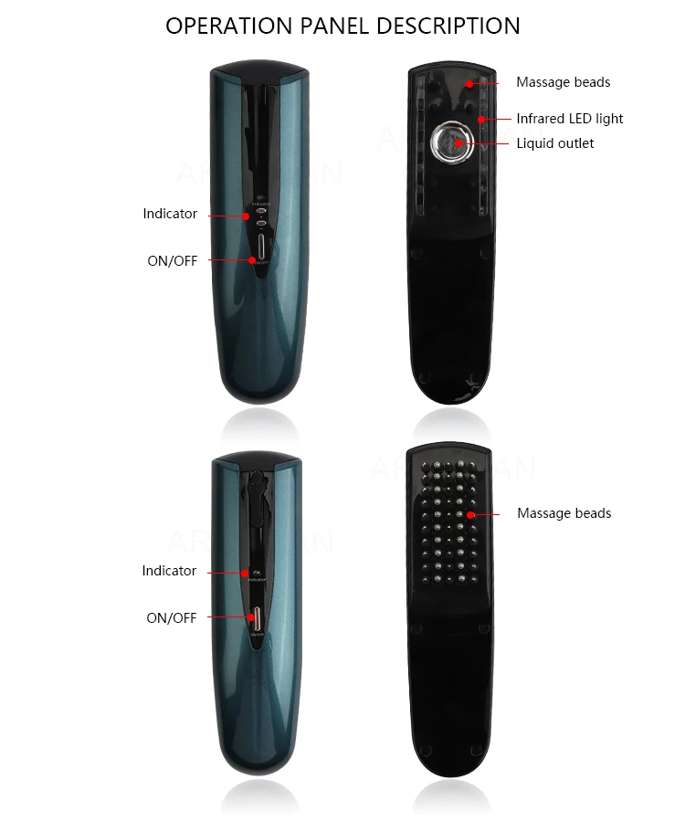 Hair Loss Laser Electrical  Massager Massage Comb