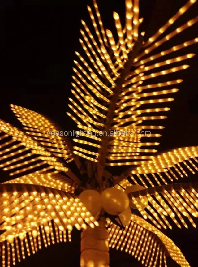Outdoor Artificial Palm Trees With Solar Lights Buy Lighted Palm