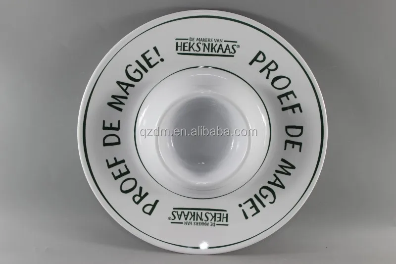 13" Melamine Snacks plate ,Melamine Chips plate