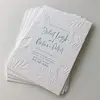 DIY Elegant Spring Embossing Letterpress Wedding Invitation Cards