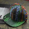 Fashion Korea Stylish Bohemia Wing 6 Panel Hip Hop Snake Kin Snapback Cap And Hat