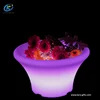 Fruit holding compote pe plastic led lighted fruit bowl with remote