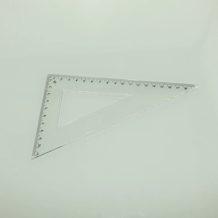 4 PIECE 30CM GEOMETRY SET Ruler Protractor and Set square