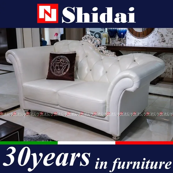 Elegant Metallic Pearl On Tufted Leather Formal Living Room Sofa Elegant Metallic Pearl On Tufted Leather Formal Living Room Sofa Set 996