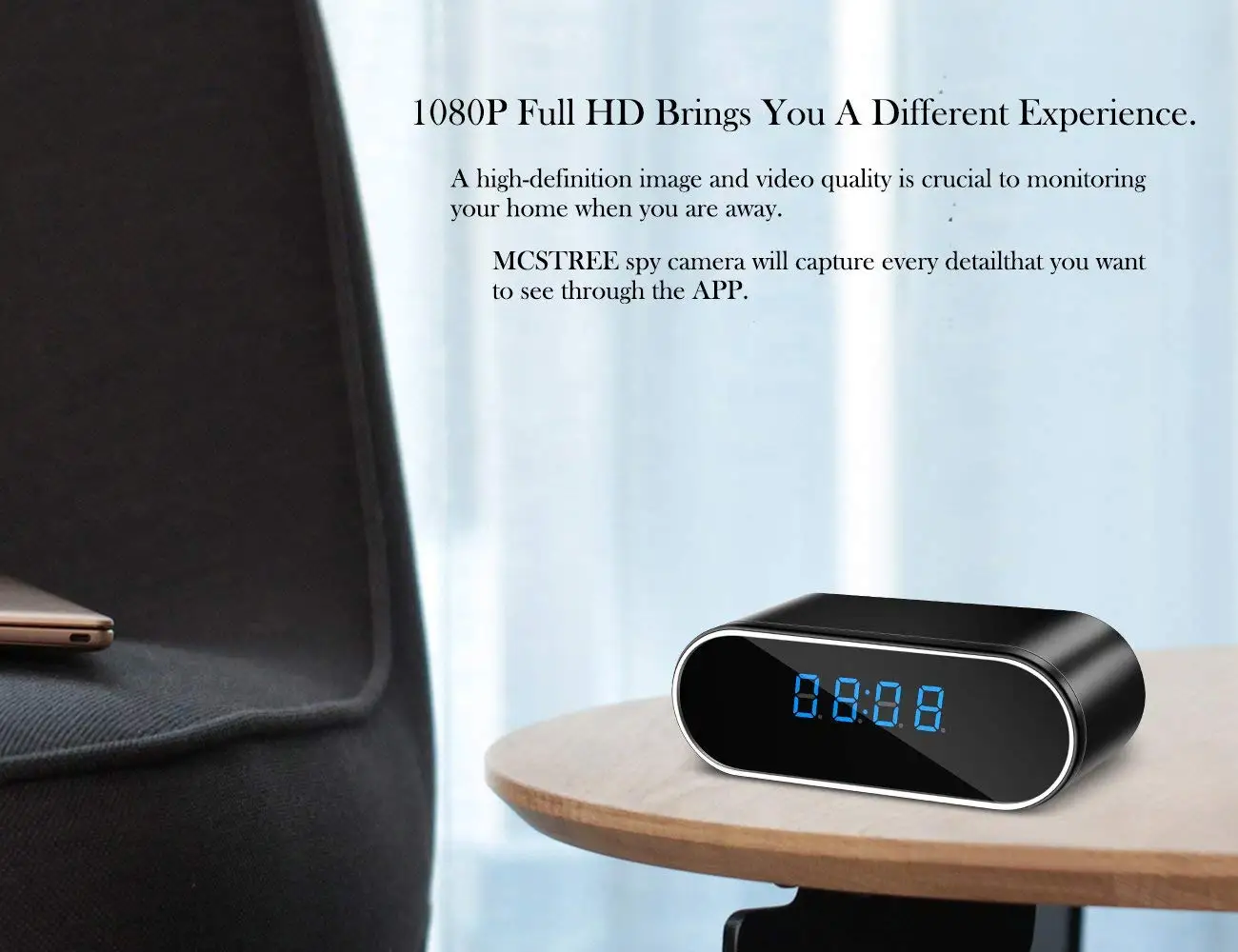 Amazon Bestselling Smart Desk Clock Spy Camera 1080p Hd Home Security With Night Vision Mini