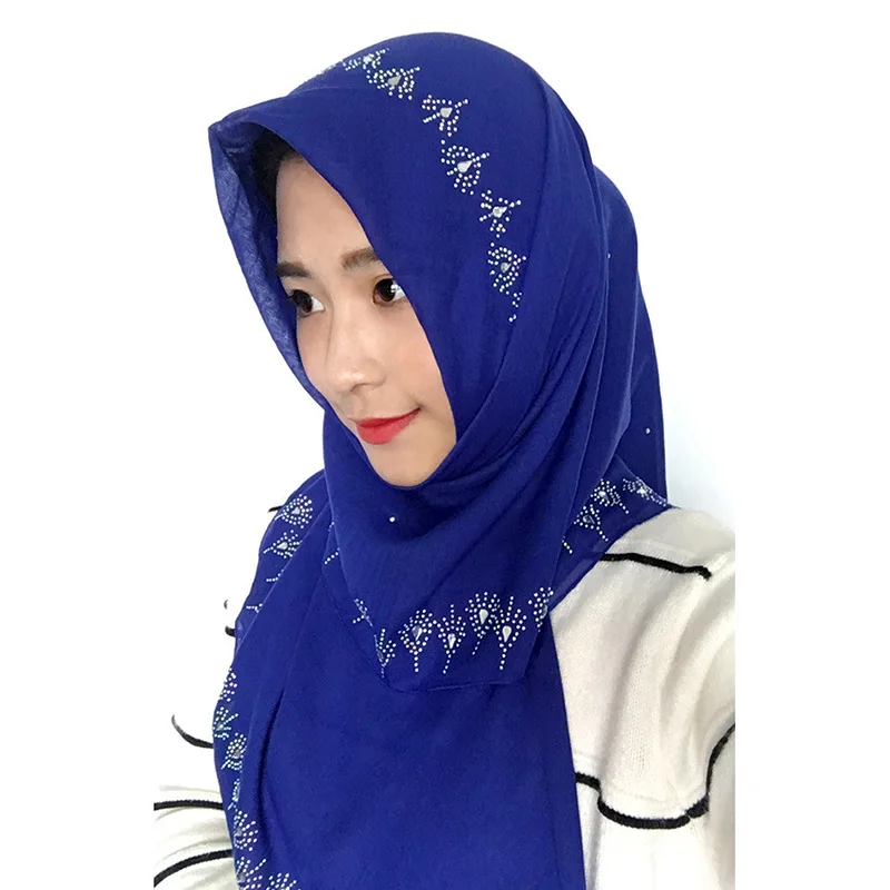 Voile Square Size Popular Cute Hijabs Muslim Hijab Girls Hijab - Buy ...