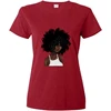 Printing Vinyl Black History Month for Custom Black Afro Iron On Heat Transfers for Custom Red Round-neck Shirt