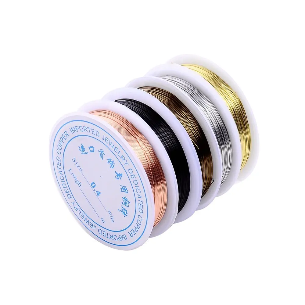 109 Yard Beading Wire Copper Jewelry Wire Soft for Artist Crafts Colored 26 Gauge 10 Rolls Tarnish Resistant