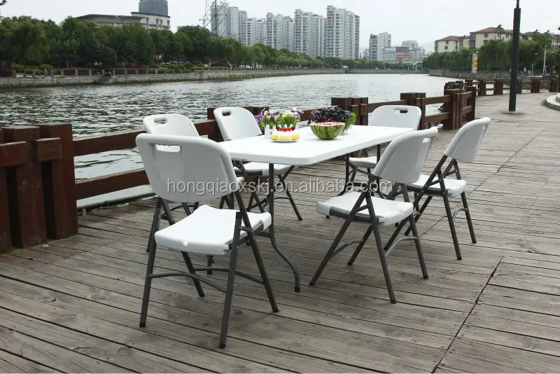 180cm Wholesale 6ft Outdoor Or Indoor Folding In Half Plastic Dining