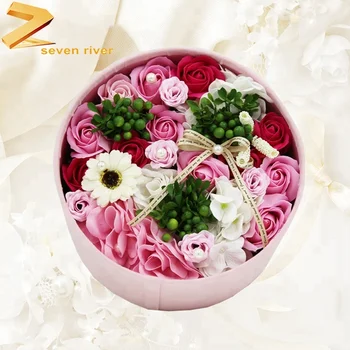 artificial roses in box