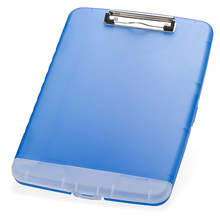 Customized Folding Types Plastic Storage Medical Clipboards With Metal