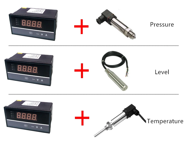 LED temperature pressure water level PID controller