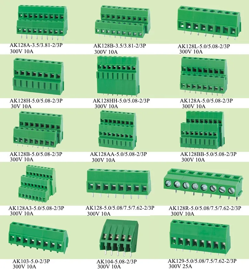 Phoenix Contact Pluggable Terminal Block 3 Pins And 4 Pins 16a 300v 22