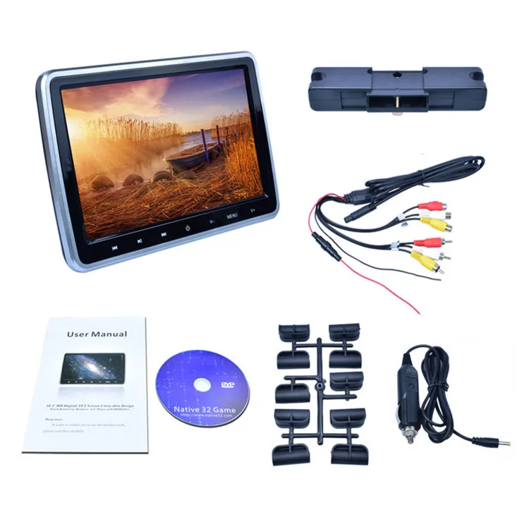 Hot Sale Multifuncitonal 10.1 Inch Headrest Car Dvd Player Monitor