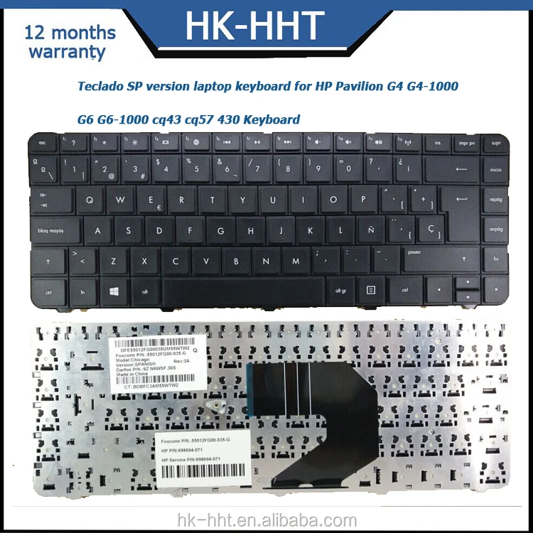 Teclado Español Teclado Del Ordenador Portátil Para Hp G4 G4 1000 Cq43