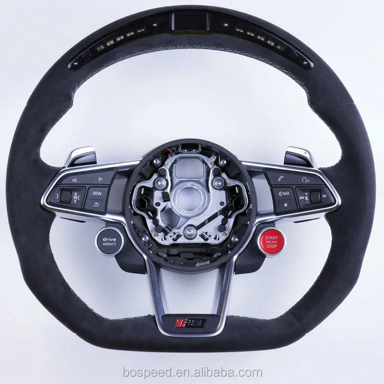 100 Real Carbon Fiber Led Steering Wheel For Audi R8 Buy Led