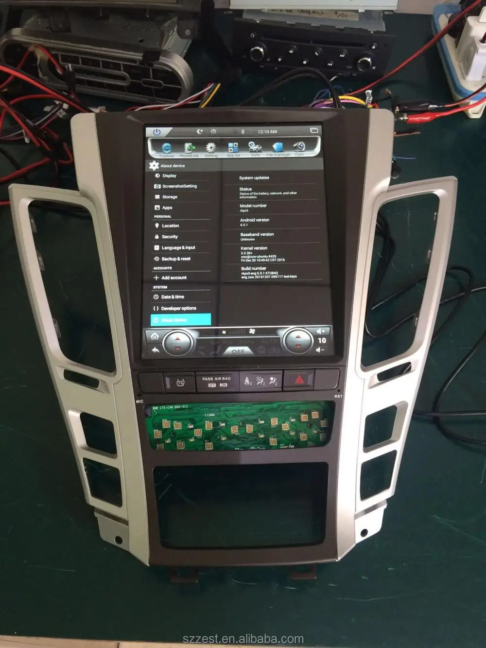 Zestech 10.4" Vertical Screen Android 6.0 Car Dvd Gps Navigation Radio