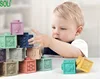 soft rubber building blocks, safe bite, baby teether , bath, educational toys NEW
