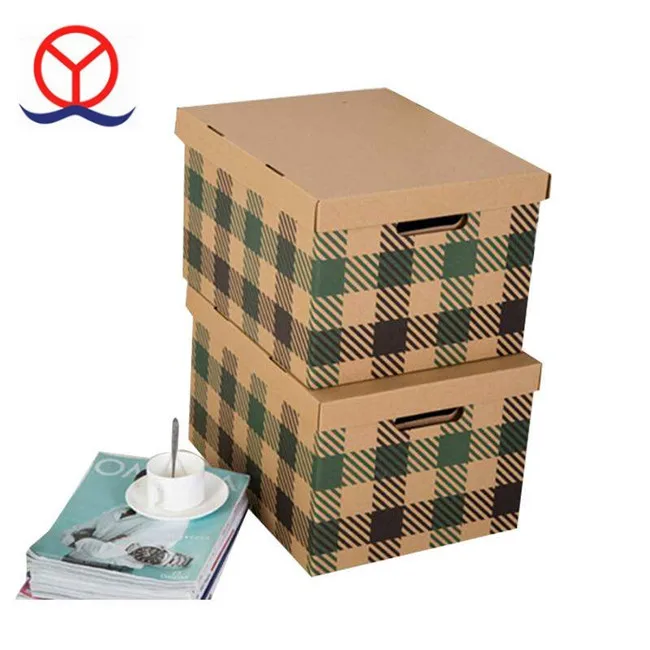 High Quality Cardboard Paper Storage Box,Custom Design Printing