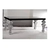 Moontree MDT-1120 Hotel Restaurant Furniture Silver Leaf Wooden Dining Table