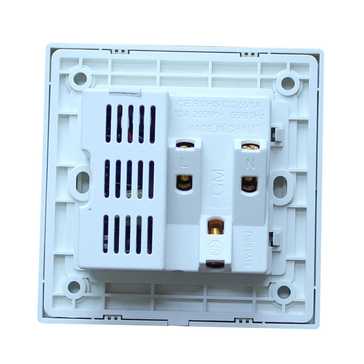 New Design Usb Wall Switch 5 Pin Multi Electric Power Wall Socket