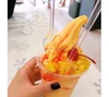 Soft ice cream powder--mango