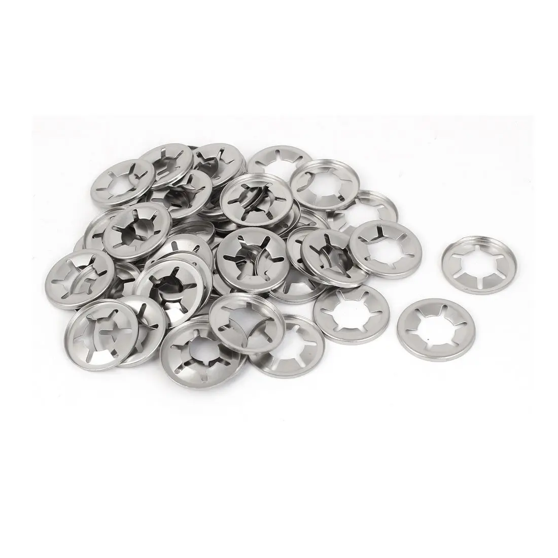 uxcell 5mm Inner Diameter 304 Stainless Steel Starlock Internal Tooth Washers 50 Pcs
