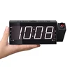 Creative electronic modern analog projection digital alarm clock led for Home Office alarm clock with usb charger